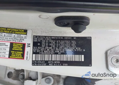 2011 Toyota Venza from USA, damaged, VIN 4T3BA3BB4BU019817